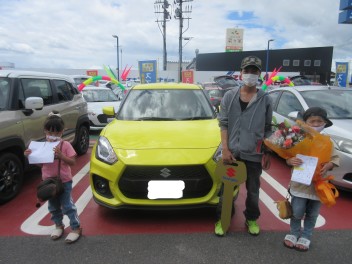 スイフトスポーツ納車しました！！